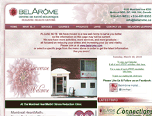 Tablet Screenshot of belarome.ca